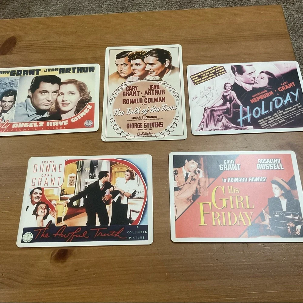 Cary Grant vintage 10 Postcards 5 black and white and 5 colored from old movies